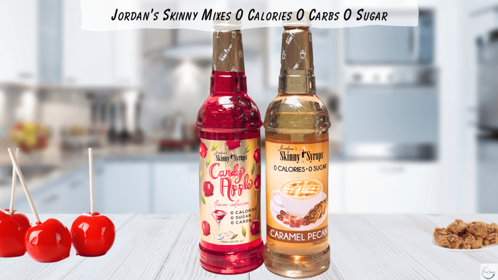 O Calories 0 Sugar 0 Carbs Jordan's Skinny Mixes Caramel Pecan Candy Apple